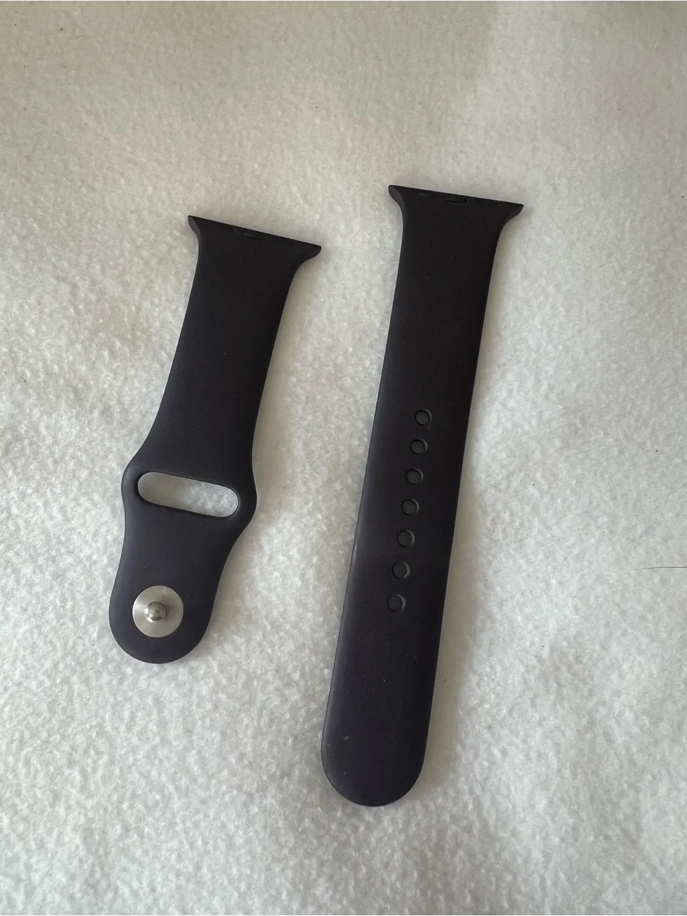 Apple Dark Purple Silicone Sport Band with Silver Hardware